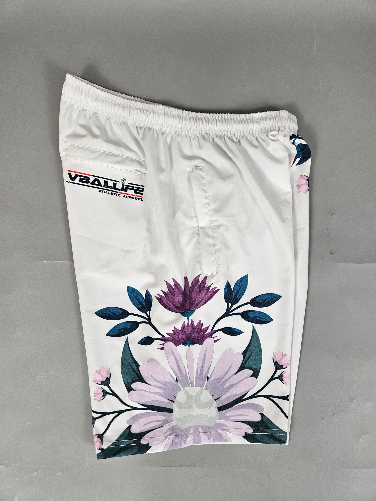VB Purple Daisy Flower Shorts