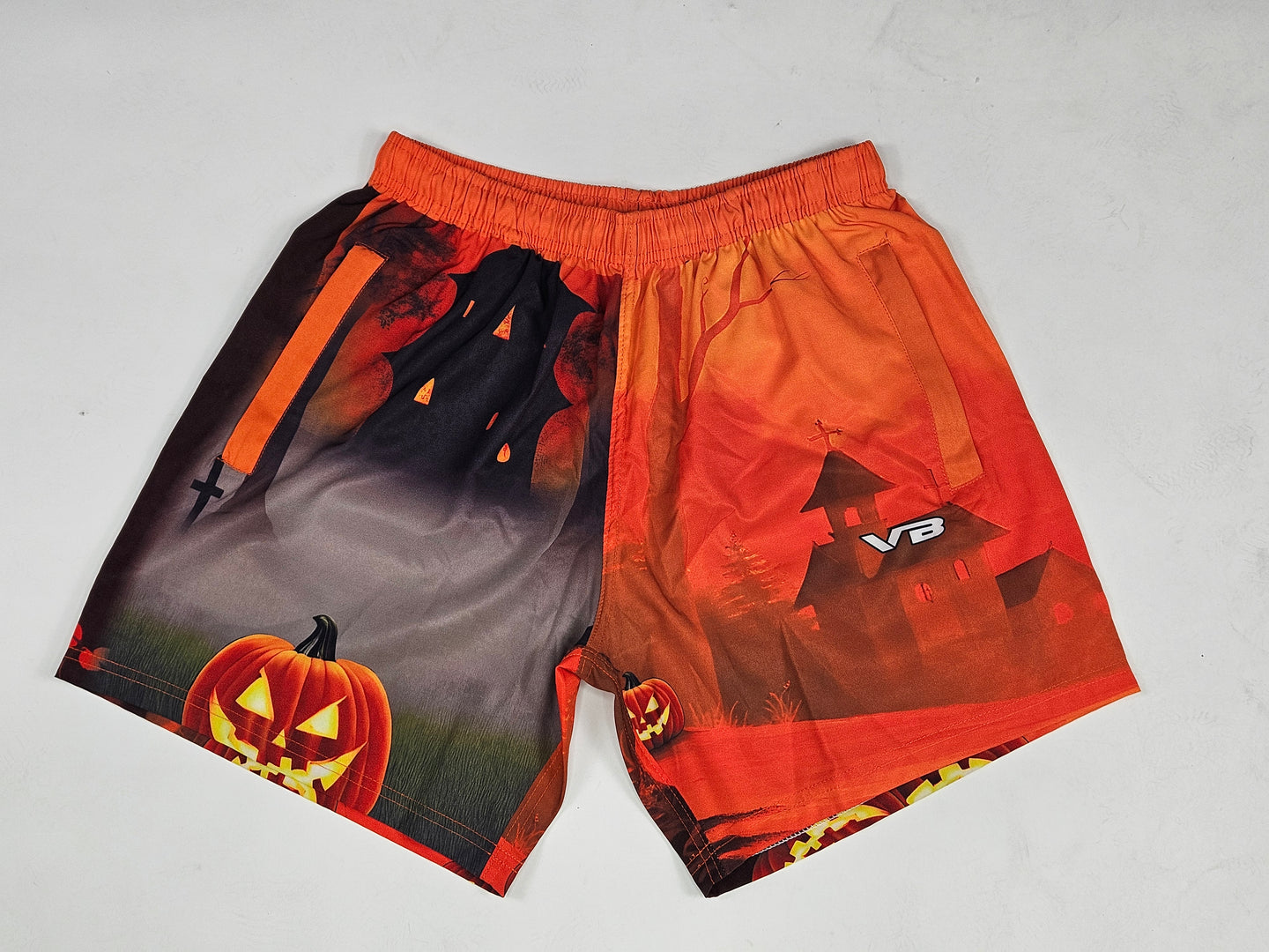 VB Orange Halloween Shorts