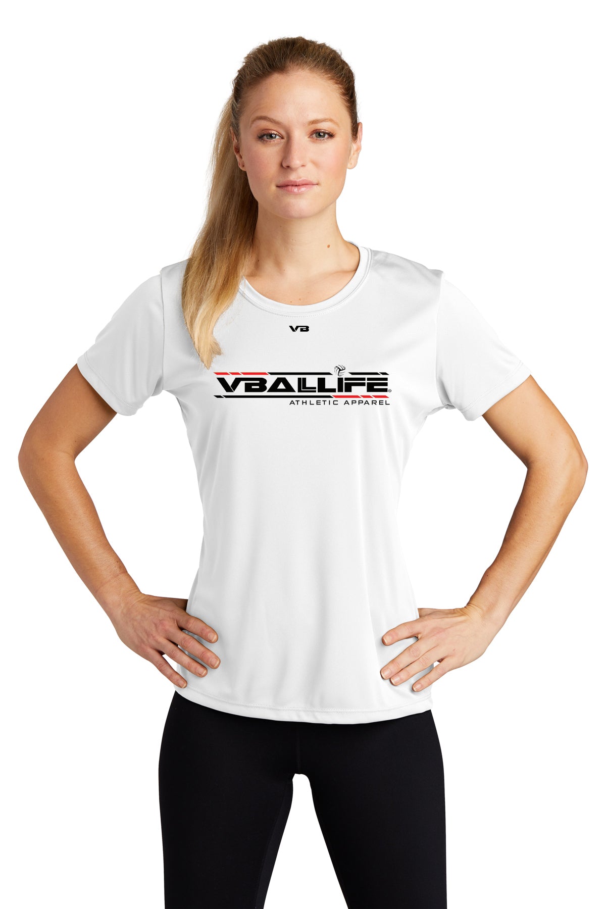 VBALLIFE Ladies Performance Short Sleeve