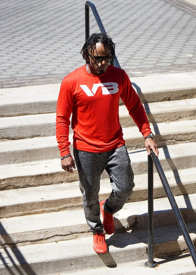 VBALLIFE Long Sleeve Competitor Tee with VB chest