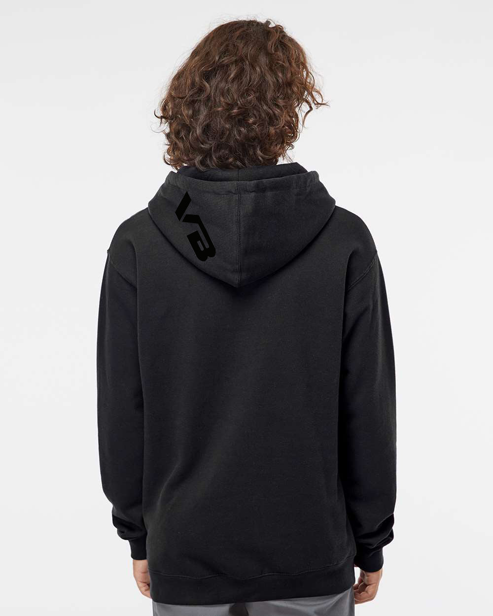 VBALLIFE Black on Black Heavyweight Hooded Sweatshirt