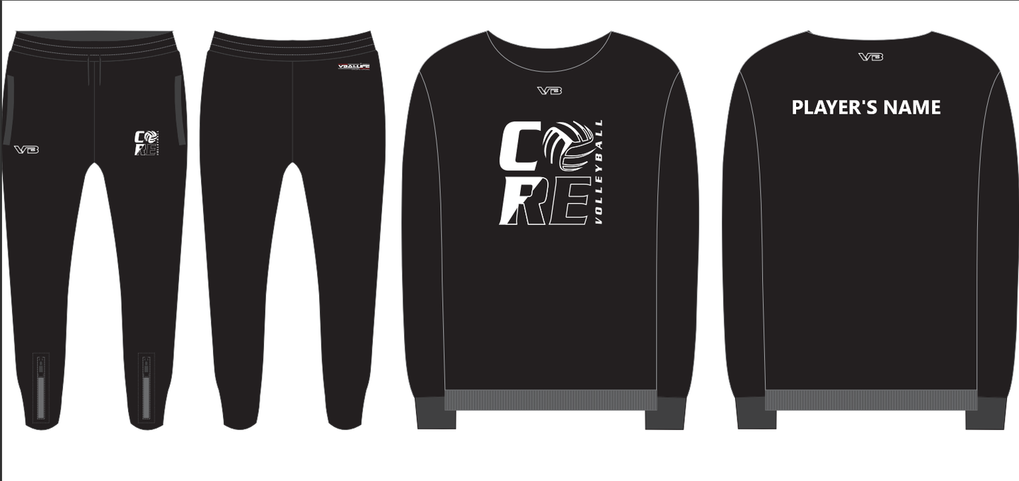 2024 CORE UNISEX CREWNECK WARM UP SET