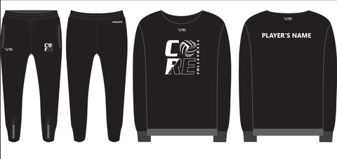 2024 CORE UNISEX CREWNECK WARM UP SET