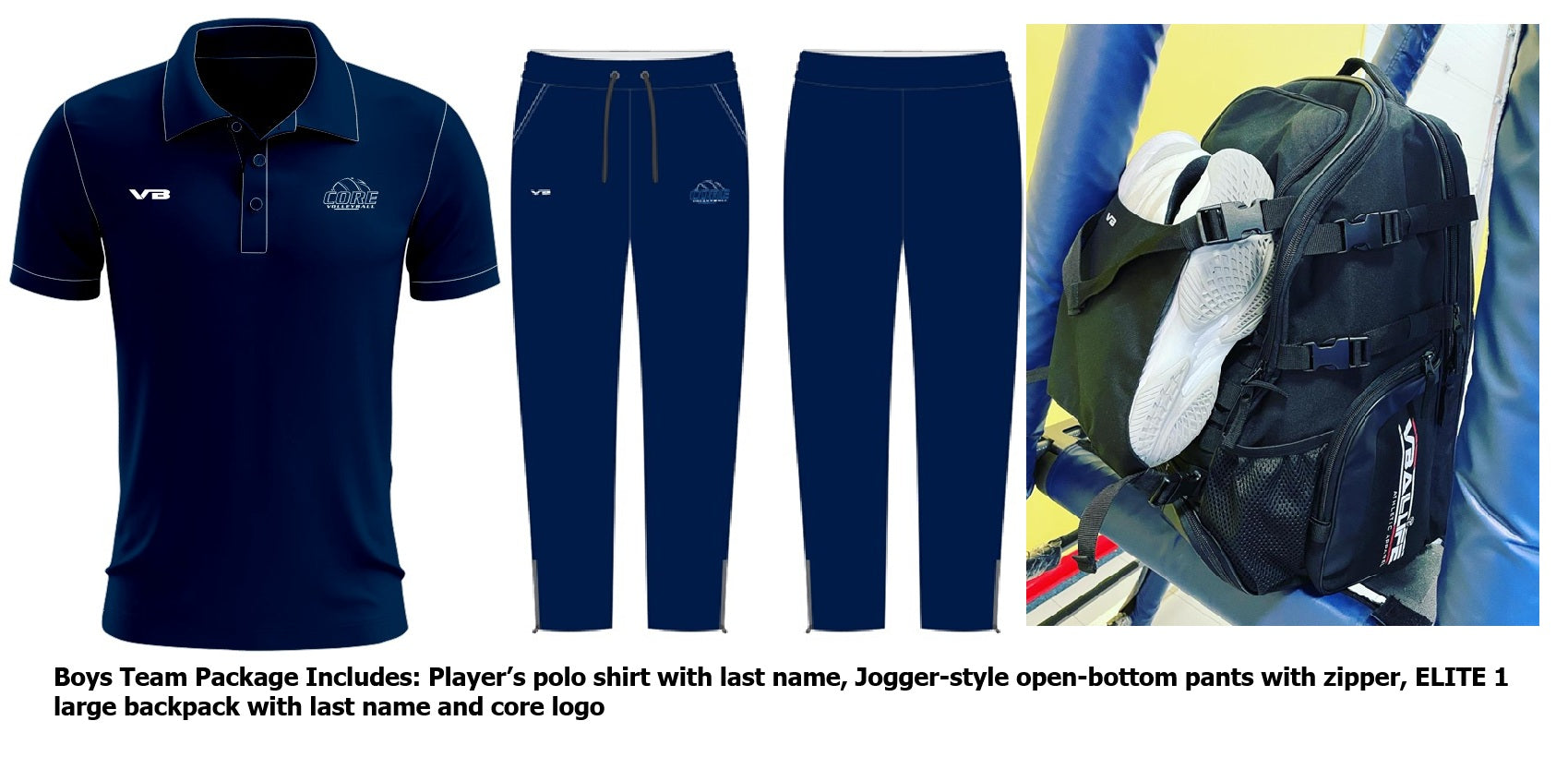 2026 CORE Boys Team Package