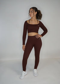 VB Lux Seamless Ribbed Long Sleeve & Bottom Yoga Set