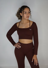 VB Lux Seamless Ribbed Long Sleeve & Bottom Yoga Set