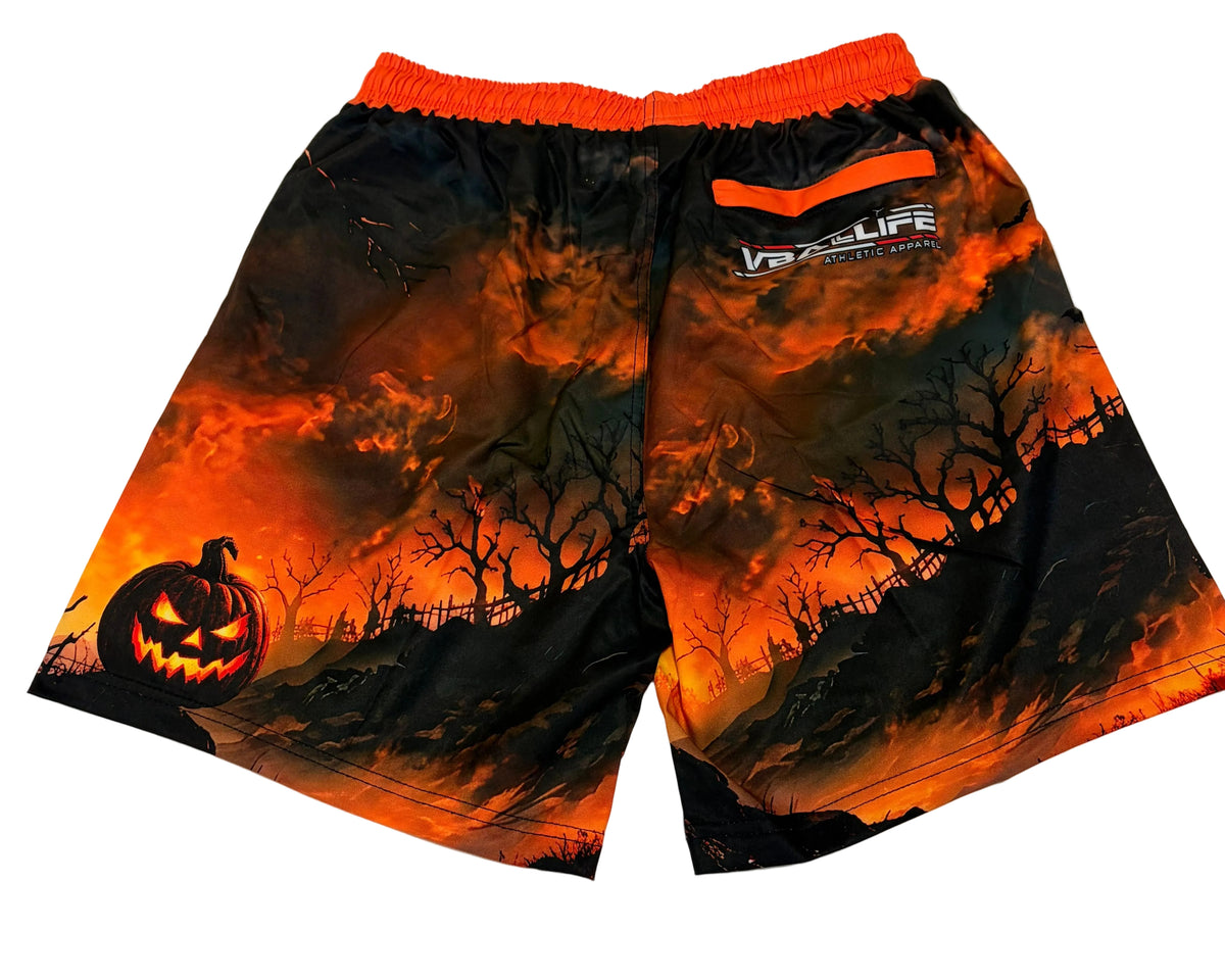 VB Halloween Pumpkin Athletic Shorts
