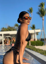 Sexy VB Triangle Bikini with long strings