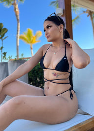 Sexy VB Triangle Bikini with long strings