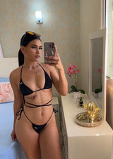 Sexy VB Triangle Bikini with long strings