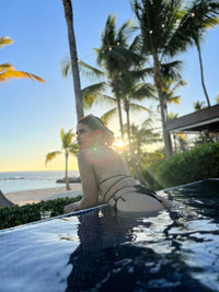 Sexy VB Triangle Bikini with long strings