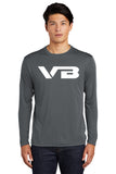 VBALLIFE Long Sleeve Competitor Tee with VB chest