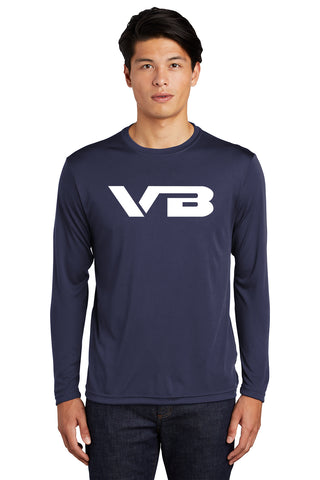 VBALLIFE Long Sleeve Competitor Tee with VB chest