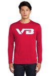 VBALLIFE Long Sleeve Competitor Tee with VB chest