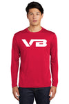 VBALLIFE Long Sleeve Competitor Tee with VB chest