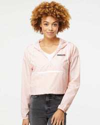 VBALLIFE Women's Lightweight Quarter-Zip Pullover Crop Windbreaker