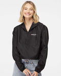 VBALLIFE Women's Lightweight Quarter-Zip Pullover Crop Windbreaker