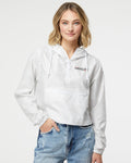 VBALLIFE Women's Lightweight Quarter-Zip Pullover Crop Windbreaker